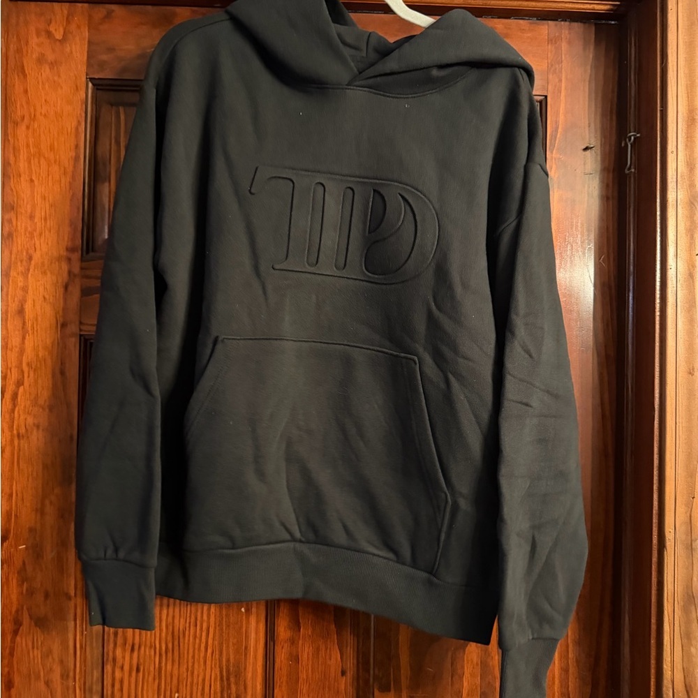 Taylor Swift Charcoal Embossed Tortured Poets Hoodie